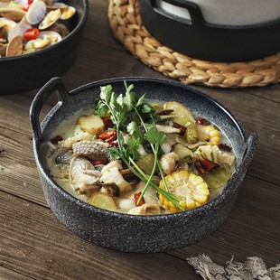 10寸双耳大汤碗日式汤盆水煮鱼酸菜鱼盆麻辣烫碗小龙虾大海碗餐厅