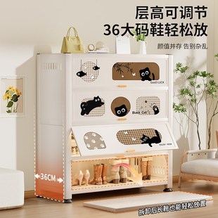 钢制鞋 架 柜入户门口2025新款 收纳柜家用一体靠墙多层大容量走廊鞋