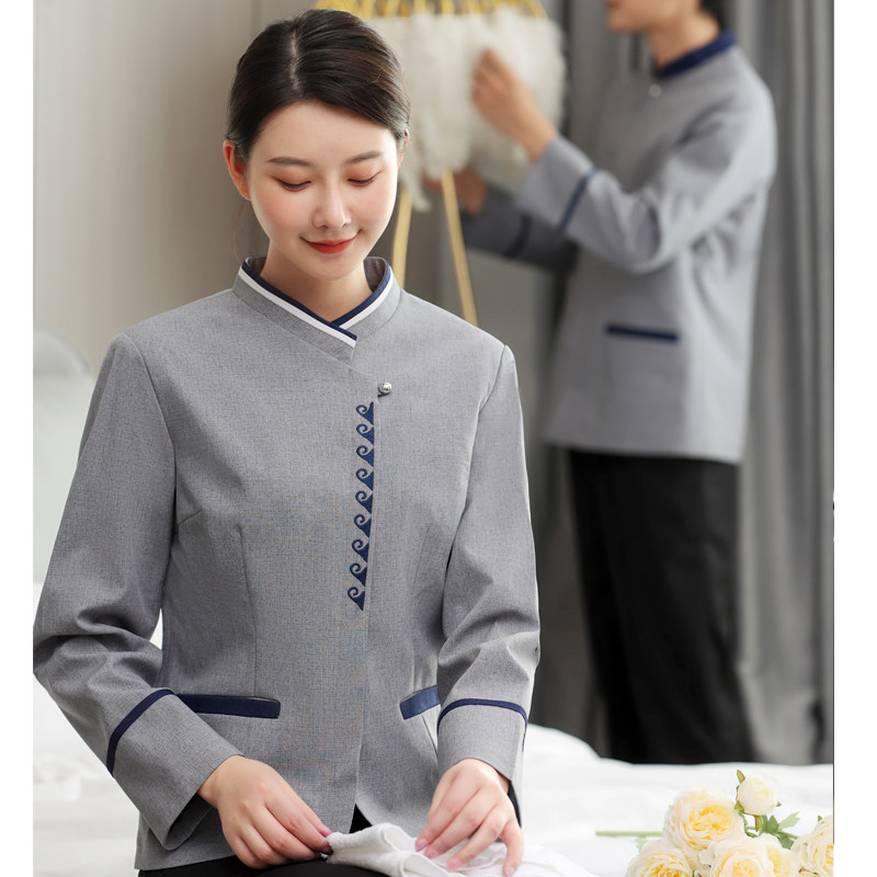 酒店客房保洁工作服长袖物业阿姨酒店工作制服