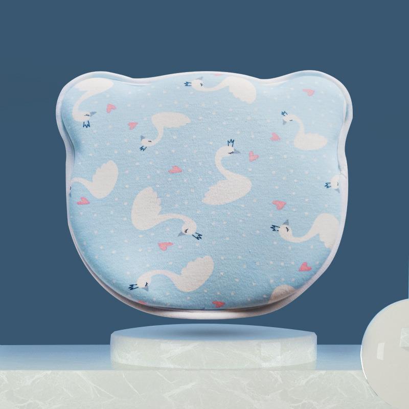 四季通用宝宝定型枕 防偏头记忆棉婴儿枕头 纯棉枕套慢回弹定型枕