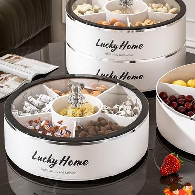 干果盘高端精致轻奢收纳盒零食糖果水果盘家用客厅茶几高颜值新年