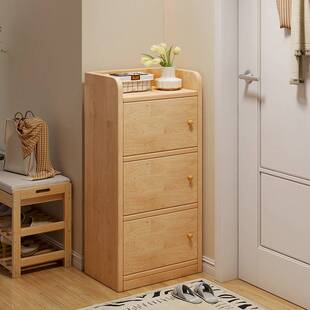 全实木鞋柜家用门口窄款多层小型入户收纳储物新款衣柜爆款鞋架子