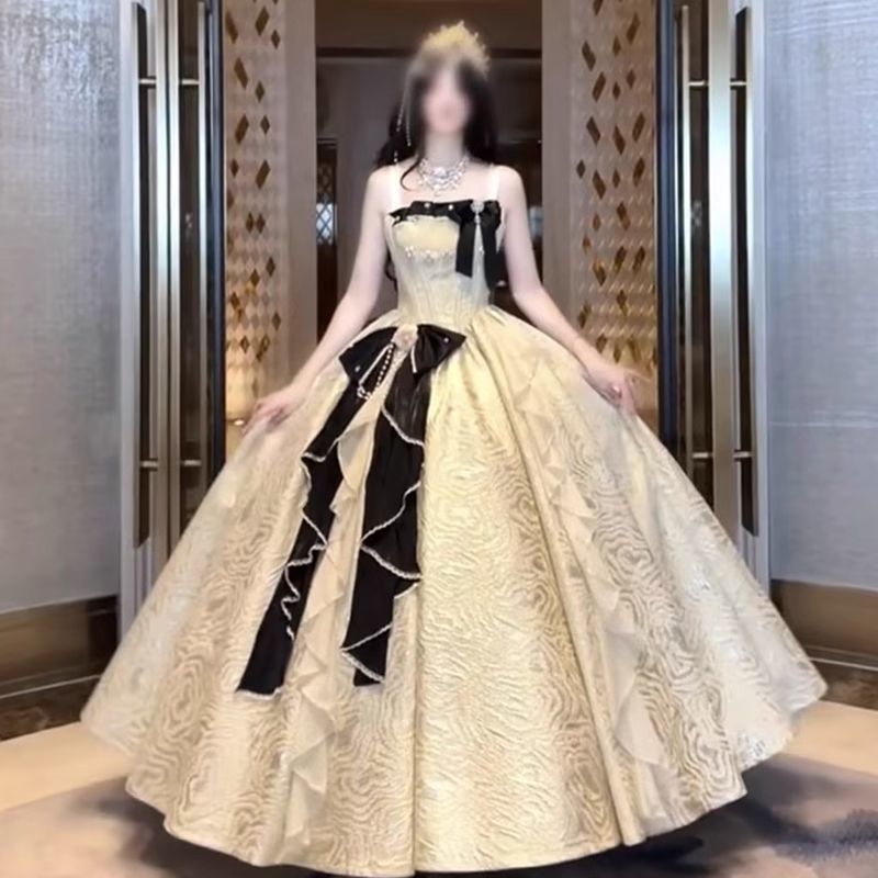 Lolita香槟色晚礼服2025