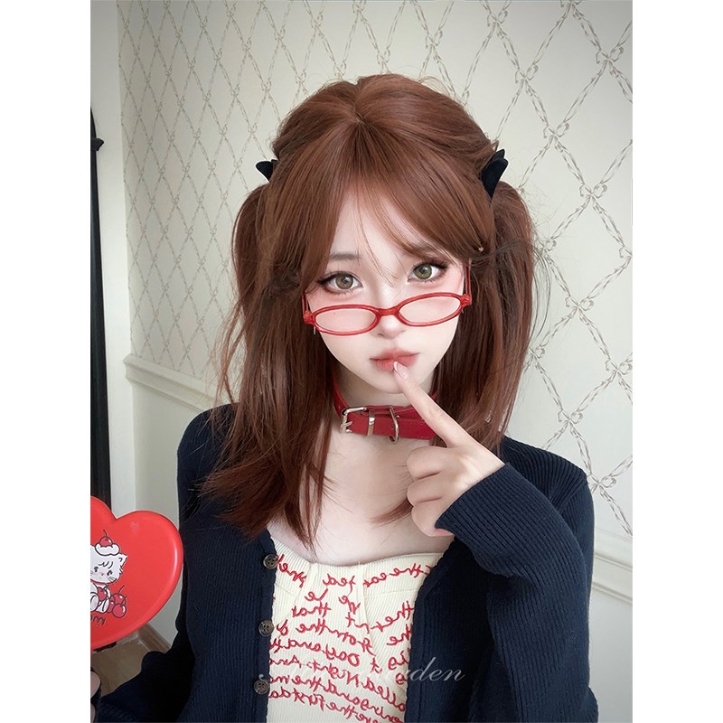 AG假发女长发网红Lolita日系中分甜美中长直发jkV可爱日常全头套