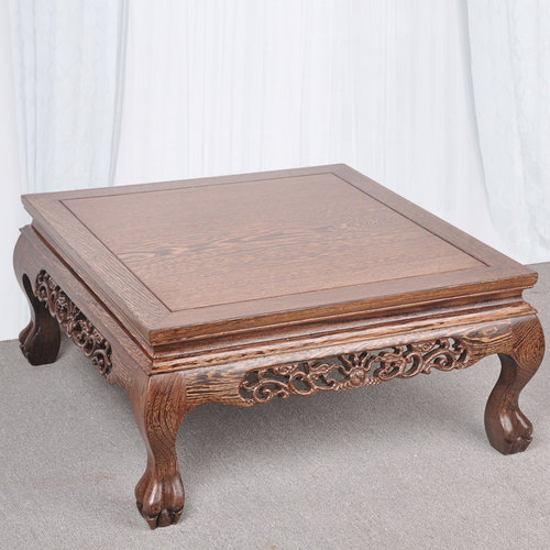 中式榻榻米小茶几炕上矮桌实木飘窗桌原木炕几红木方桌.子炕桌家