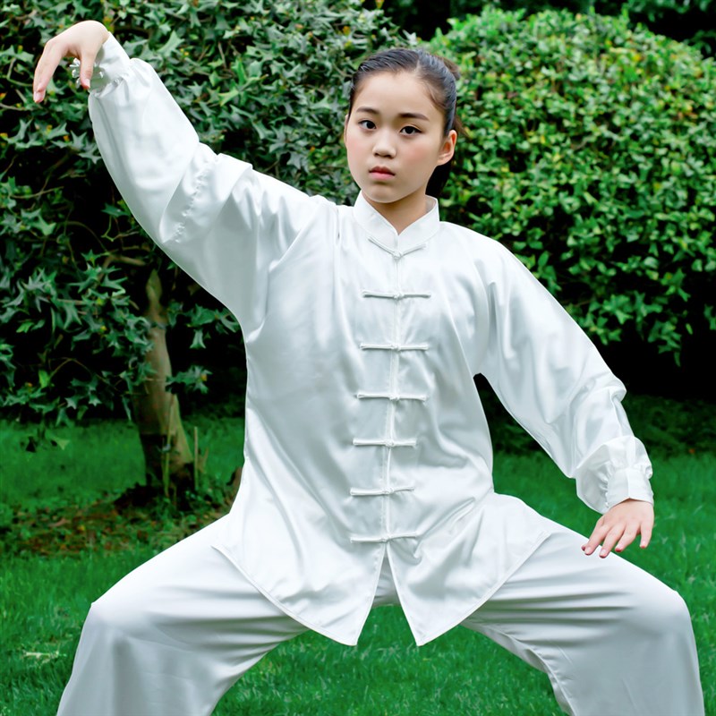 太极服南韩丝女练功武术服春秋款男太极拳表演服装包邮