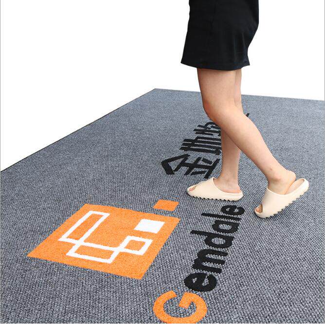 菠萝纹地毯定制LOGO酒店大门口商场大厦门厅楼梯电梯地垫防滑除尘