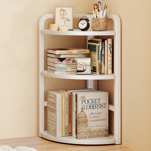 书桌上书架桌面转角置物架多层铁艺靠墙小架子女生工位拐角收纳架