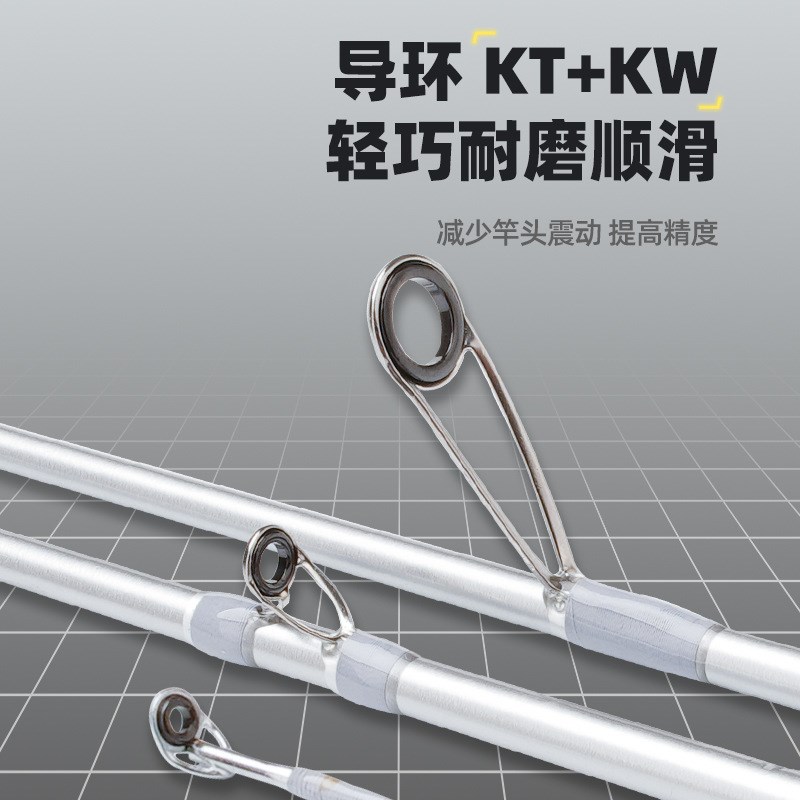 比灵斯碳素路亚竿套装水滴轮溪流竿鱼竿直柄纺车海竿远投黑鱼马口