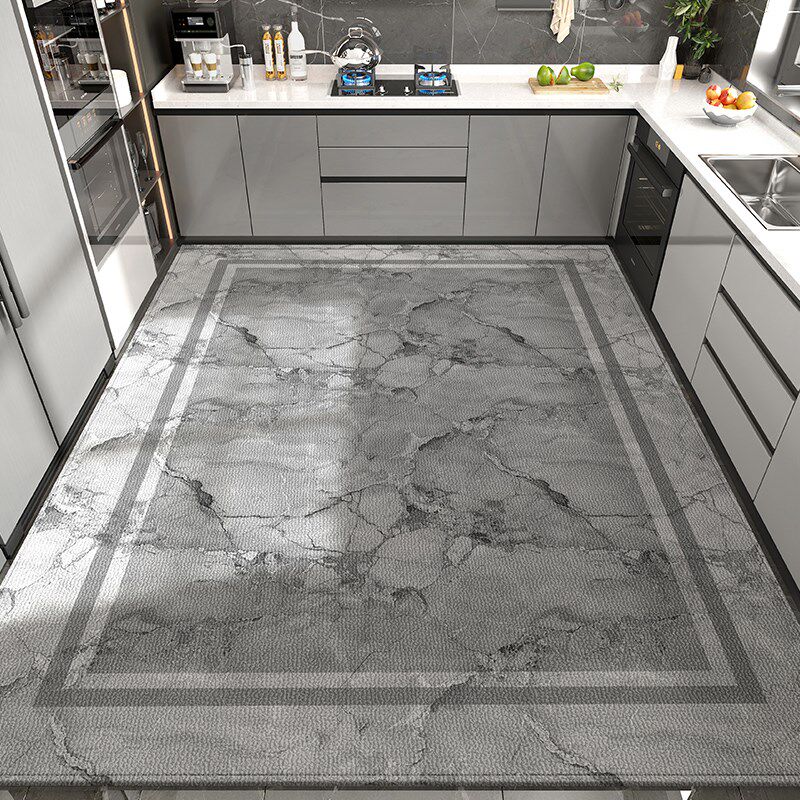厨房地垫地毯垫专用脚垫大尺寸满铺可擦免洗防水厨房防滑防油地垫