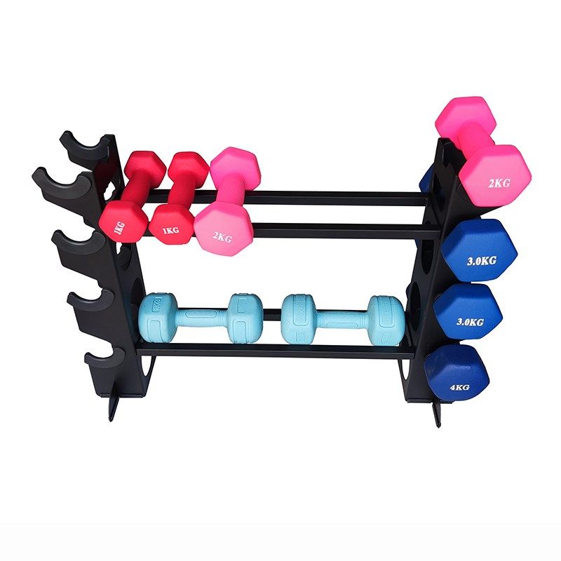 多功能哑铃男士健身家用哑铃收纳架放哑铃架子家用放置架杠铃健身