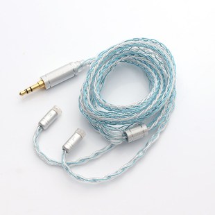 耳机升级线适用森海IE80 IE80s八股镀银4.4平衡3.5带麦平衡线 IE8