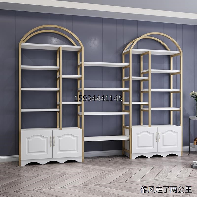 化妆品展示柜产品柜子美甲落地美容院展示架展柜架子X货架货柜展