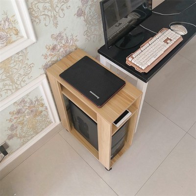 电脑主机托 主机架移动主机托电脑主机箱架主机柜置物储物桌边柜