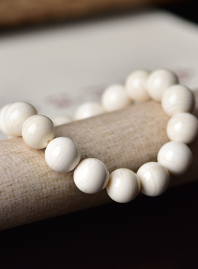 天然木纹贝壳海南手串七宝108颗