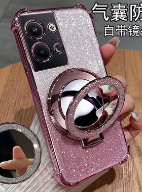 适用opporeno9手机壳reno9pro保护oppo硅胶套5G镜头全包PHW110防摔opporeon透明por软壳reon9带镜子PGX女新款