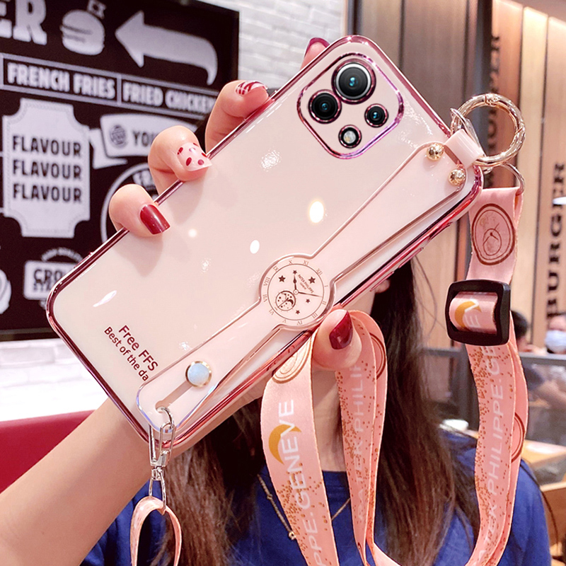 小米11硅胶网红腕带斜挎挂绳