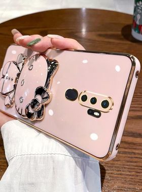 oppoA11x手机壳oppo保护A11硅胶套A11n带补妆镜opa全包防摔oppa软壳opopa女新款opooa网红0pp0可爱oopoa支架