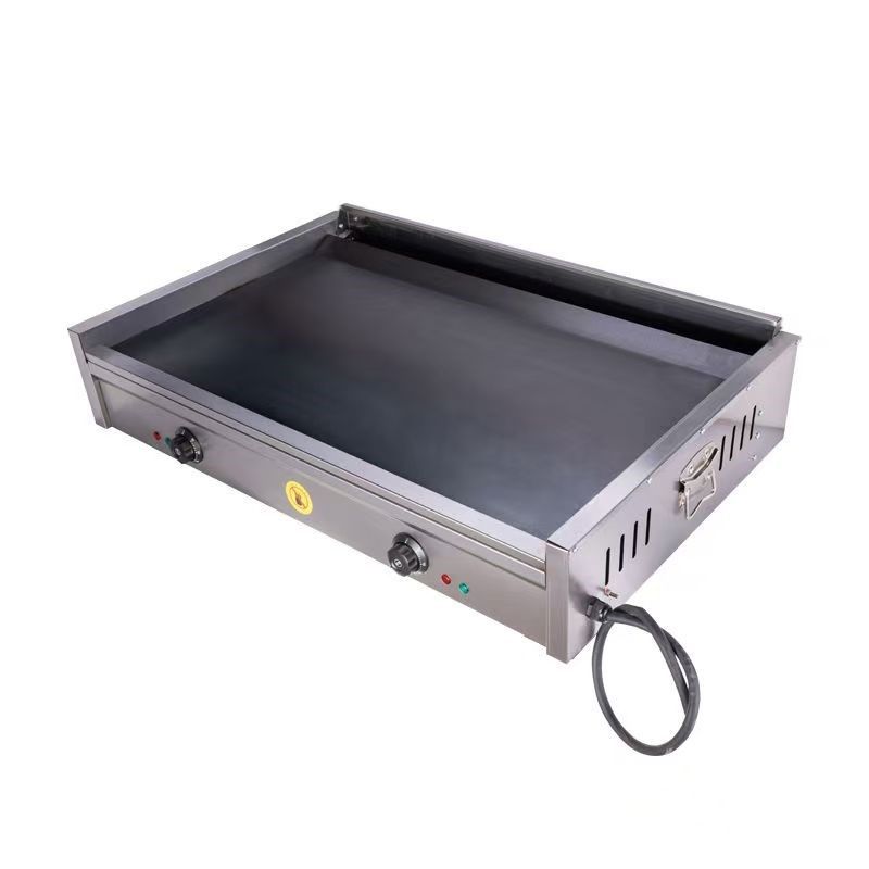 商用前推渣电恒温扒炉燃气扒炉葱抓饼铁板烧鱿鱼鸡蛋灌饼炒饭锅