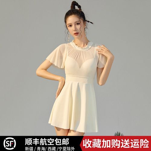 游泳衣女连体2024年新款遮肚显瘦钢托聚拢高级感气质微.胖女孩泳