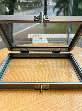 定做HMI4.3寸7寸10/12寸触摸屏安装盒保护罩铝合金防护罩防尘防护