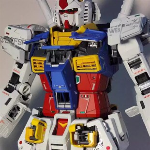 大班PGU元祖2.0-RX-78-2带灯配水贴拼装可爆甲模型玩具