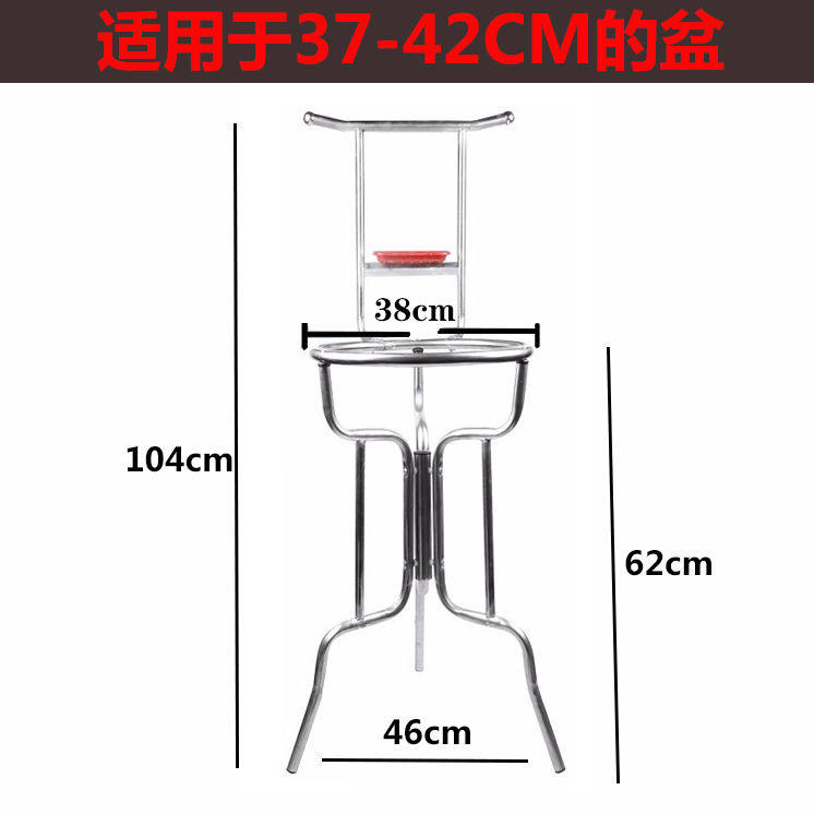脸盆架老式盆架农村洗脸盆架子铁艺卫生间浴室三角落地盆架置物架