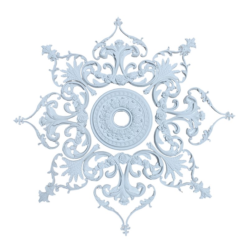 欧式石膏浮雕灯盘镂空雕花灯池造型天花装饰角花拼花背景墙定制