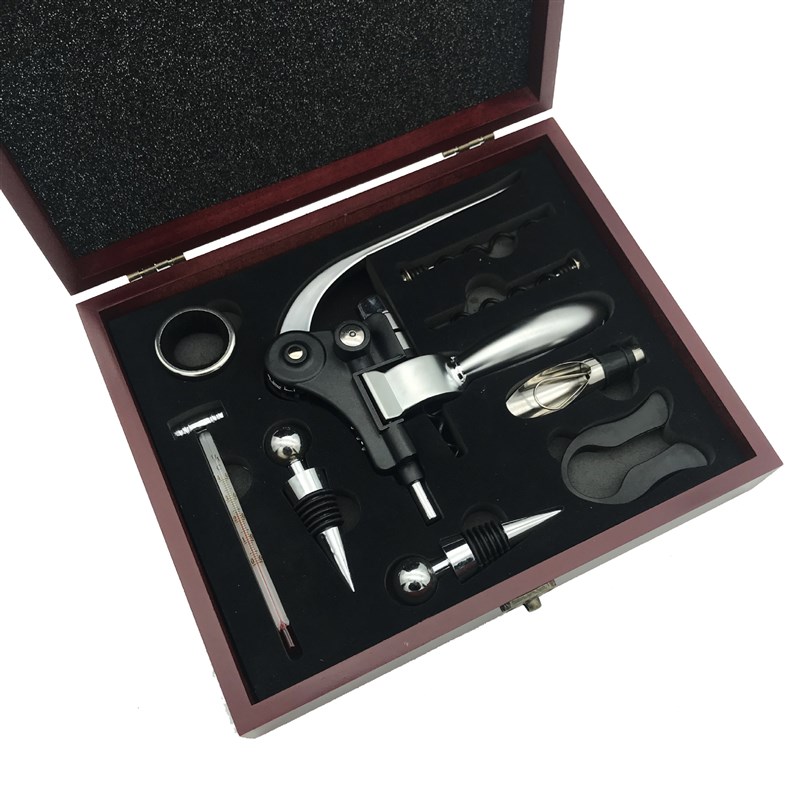 现货红酒开瓶器套装 u兔头开瓶器礼盒套装 红木红酒酒具