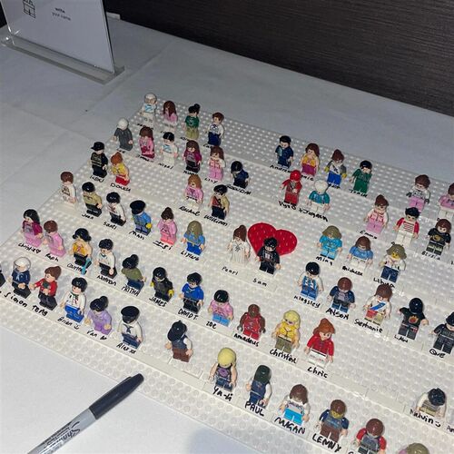 婚礼签到结婚婚礼积木小人情侣人仔新郎新娘积木手工U益智拼装diy