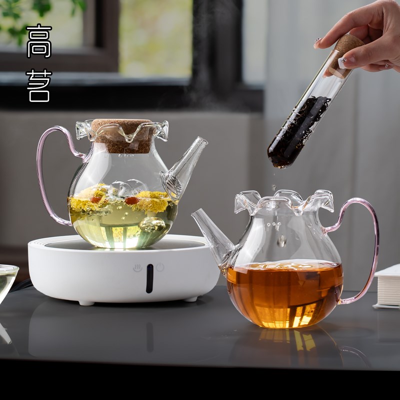 加厚耐高温玻璃茶壶茶水分离2024新款泡茶器泡红茶专W用茶具高颜