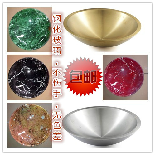 灭烟玻璃盘酒店垃圾桶烟灰盘垃圾桶配盆大堂立式烟灰盆不锈钢盆
