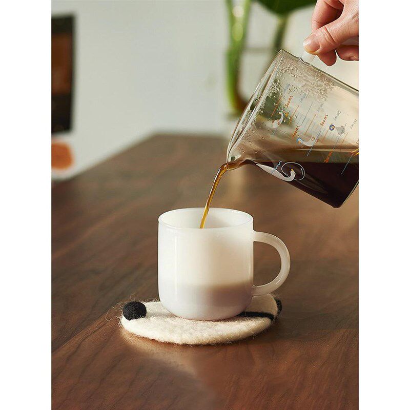 玻璃杯耐热防爆耐高温家用办公室热水杯高颜值高硼Y硅咖啡杯女