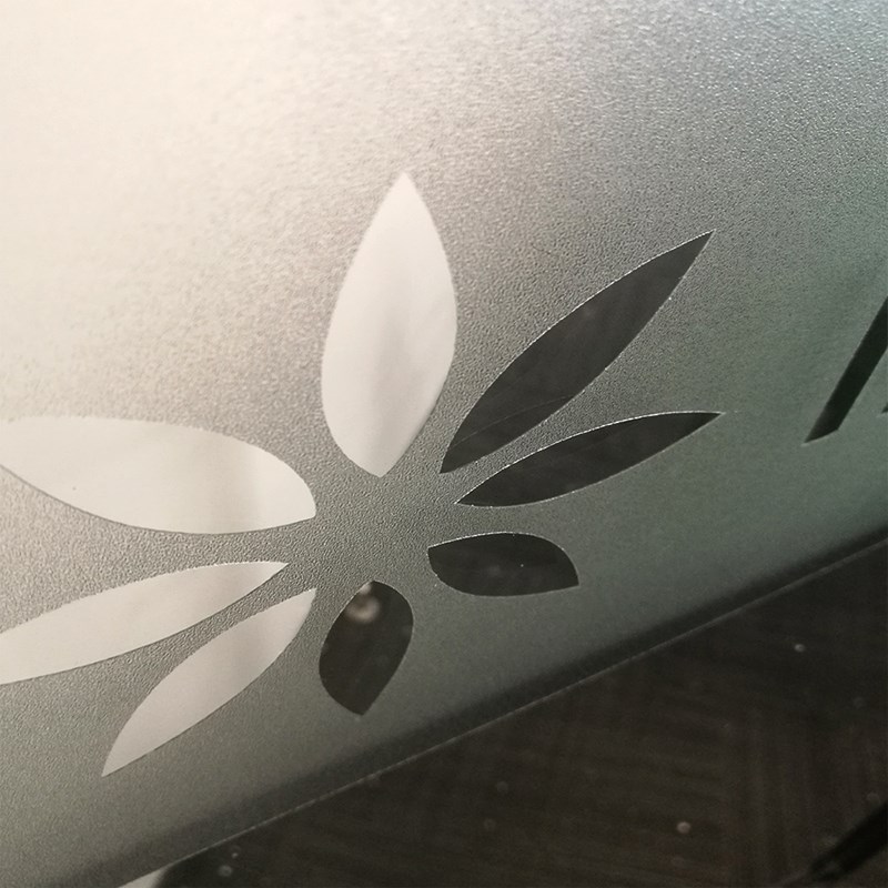 新款定制广告贴纸刻字割字不干胶即时贴玻璃门防撞条腰线磨砂镂空