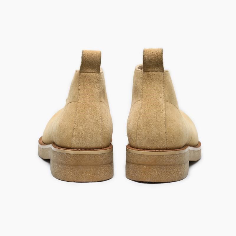 优100时尚大头黄靴反绒皮沙漠靴马丁短靴男高帮休闲皮鞋增高厚底