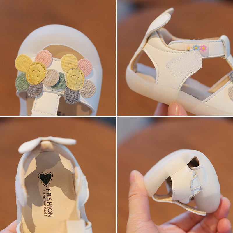 包头婴儿凉鞋软底防滑夏季8-10个月一岁小童公主学步鞋女宝宝鞋子
