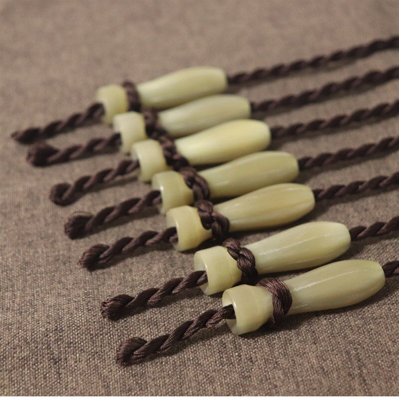 白牛角古琴琴轸雁足 斫琴配件 穿好加长绒扣 不打滑 方便调弦