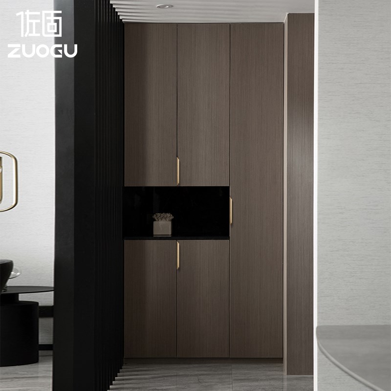 威法金/拉丝古铜金拉手衣柜隐形拉手嵌入式柜门橱柜把手暗藏防撞