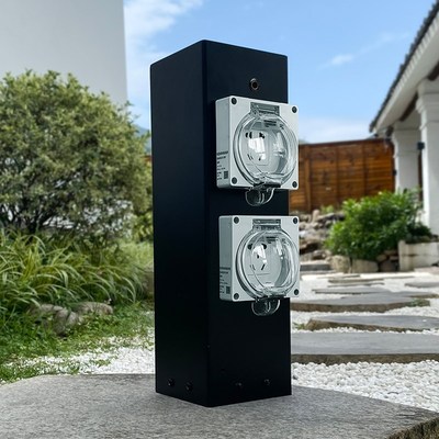 户外庭院水电灯一体桩景观花园营地防雨10A16A插座立柱房车水电桩