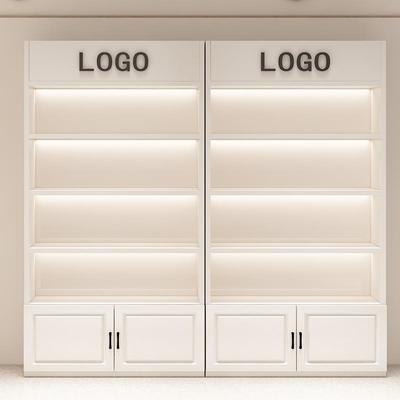 化妆品展示架便利店定制展柜烟酒产品货架超市实木样品货柜陈列柜