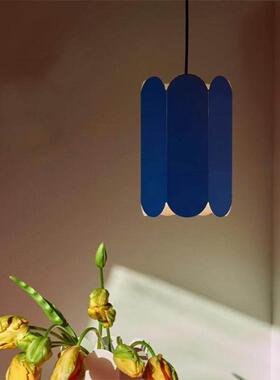 丹麦氛围吊灯简约床头灯创意时尚餐厅蓝色红色玄关北欧小吊灯
