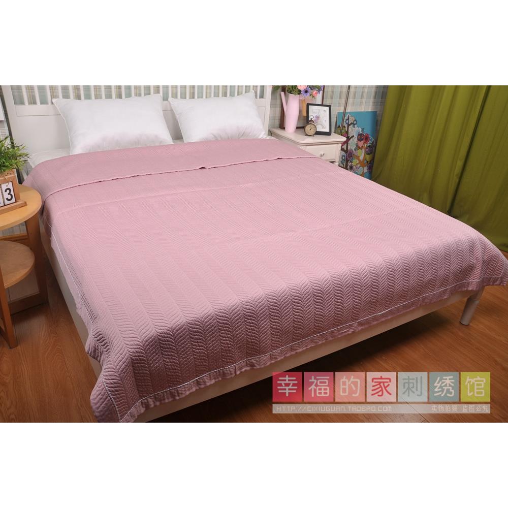 60支天丝水洗绗缝夹棉凉感床盖床单软席子可机洗夏季加厚凉席