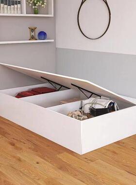 侧翻收纳床一米二单人床90cm宽榻榻米收纳床箱体无床头1.2米床1米