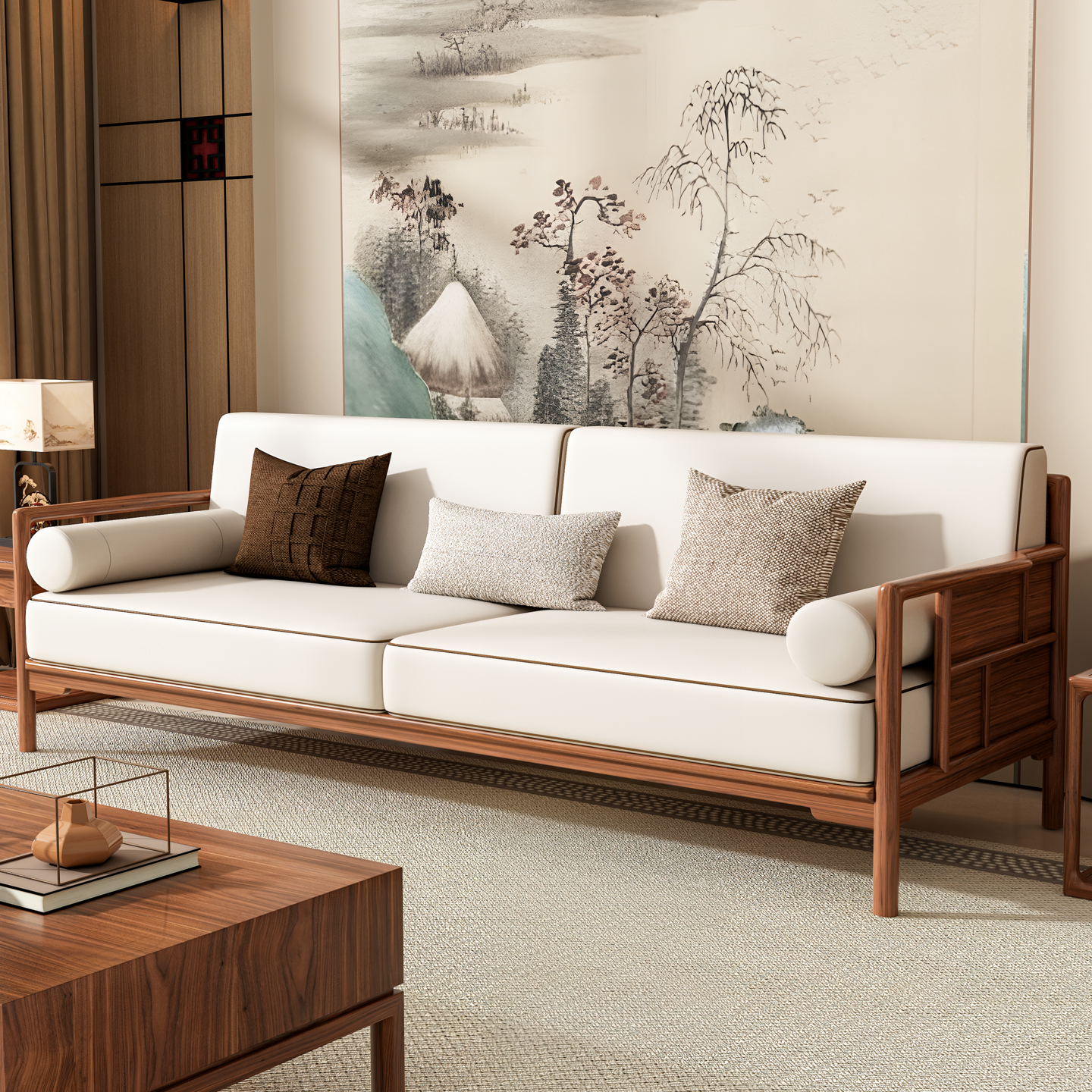 客厅宋式美学沙发别墅新款禅意