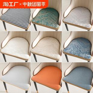 轻奢现代简约北欧薄款 高档马蹄形防滑坐垫 防滑椅垫凳垫U型座垫