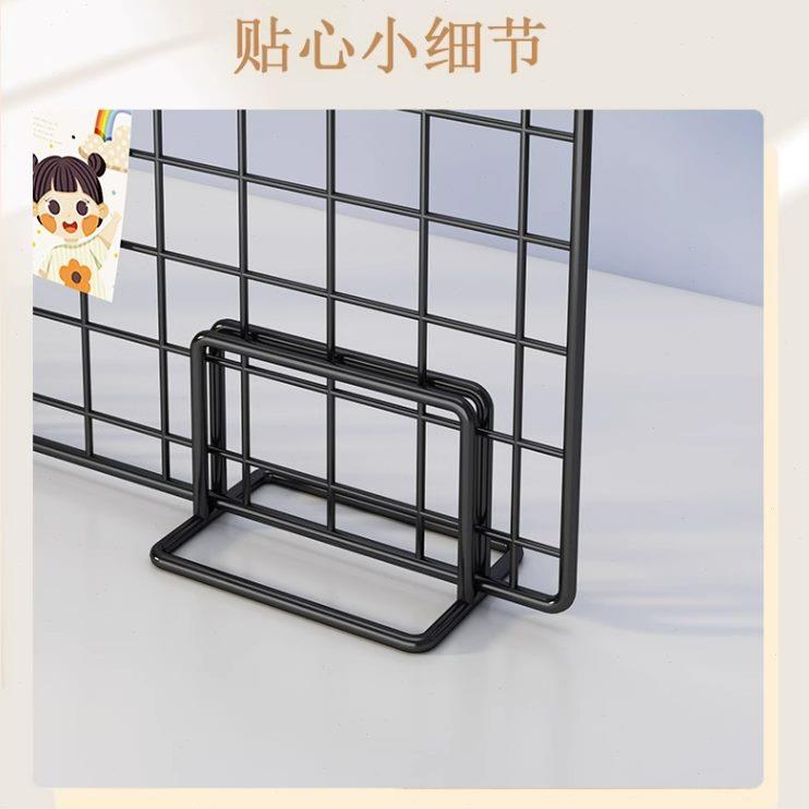 区展示架美工铁艺网格幼儿园饰品摆摊创环照片架子挂架挂件网片架