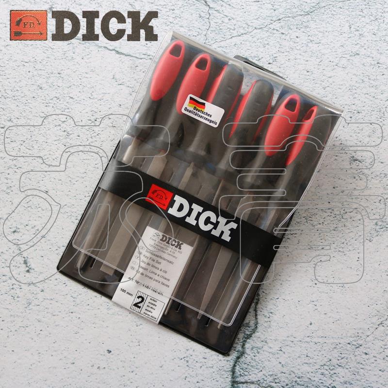 德国原装进口Dick锉刀 小型锉套装 6件套 塑料手柄 配套塑料袋