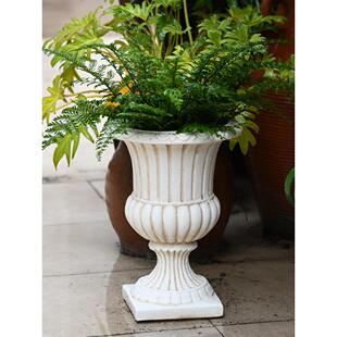 覆古欧洲罗马花盆大直径奖杯花盆多肉花盆落地高花盆花园装饰阳台