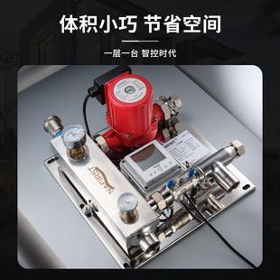 壁挂炉地暖混水中心耦合增压壁挂炉混水系统循环水泵分集水器全套