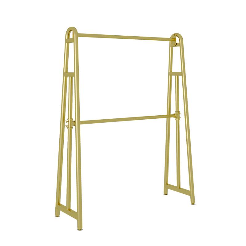 衣架落地卧室内挂衣架双层加粗阳台晾衣架简易家用房间凉衣服架子